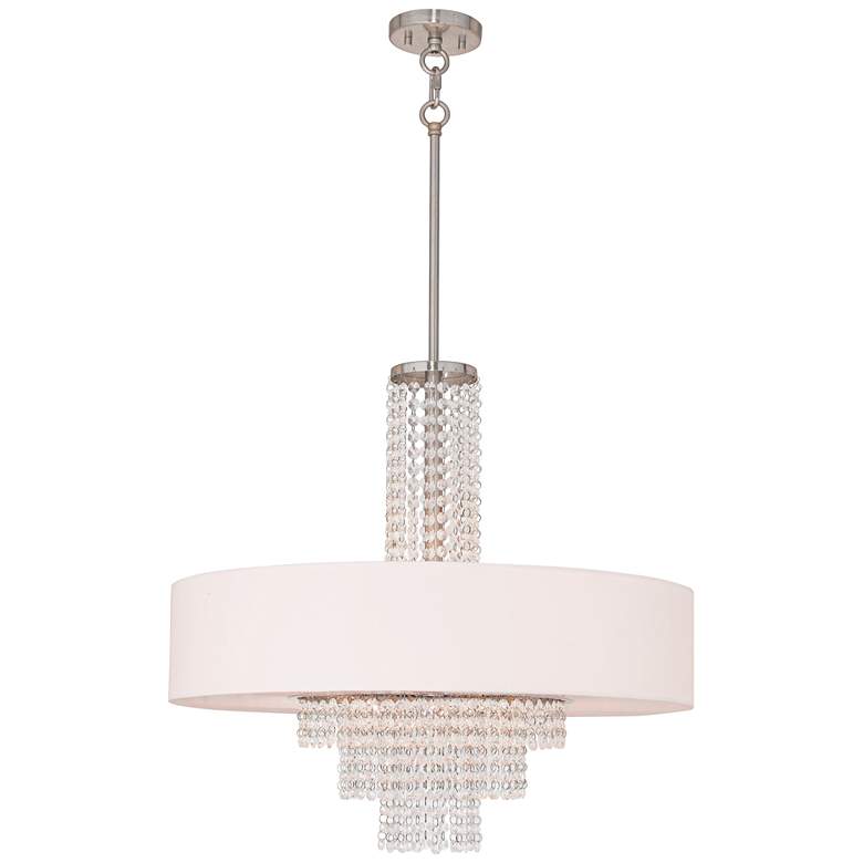 Image 2 Carlisle 25" Wide Brushed Nickel Pendant Light