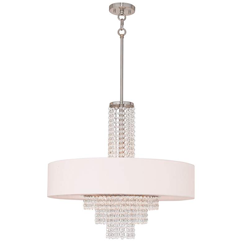 Image 2 Carlisle 25 inch Wide Brushed Nickel Pendant Light