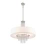 5_Carlisle 25" Wide Brushed Nickel Pendant Light more views