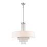 6_Carlisle 25" Wide Brushed Nickel Pendant Light more views