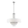 Carlisle 25" Wide Brushed Nickel Pendant Light