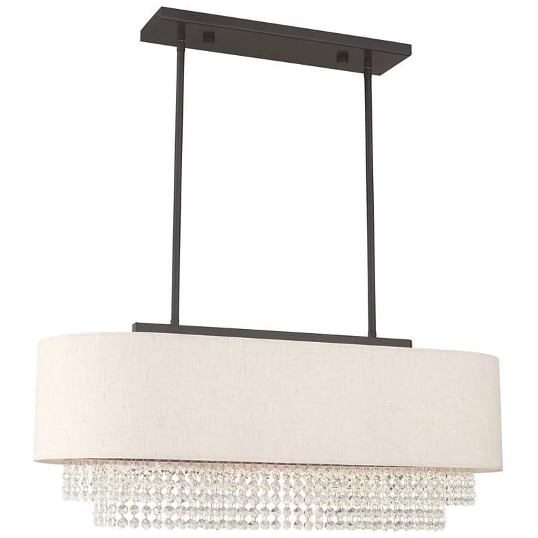Image 1 Carlisle 3 Light English Bronze Linear Chandelier