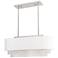 Carlisle 31" Wide Brushed Nickel Linear Chandelier