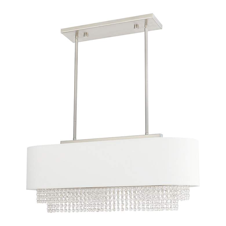 Image 4 Carlisle 31" Wide Brushed Nickel Linear Chandelier more views