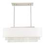 4_Carlisle 31" Wide Brushed Nickel Linear Chandelier more views