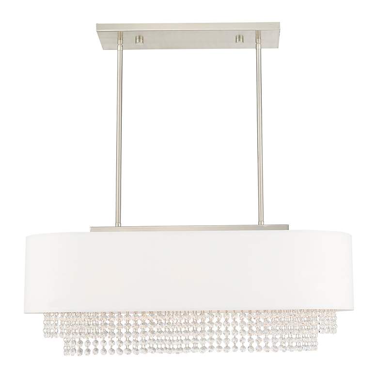 Image 5 Carlisle 31" Wide Brushed Nickel Linear Chandelier more views