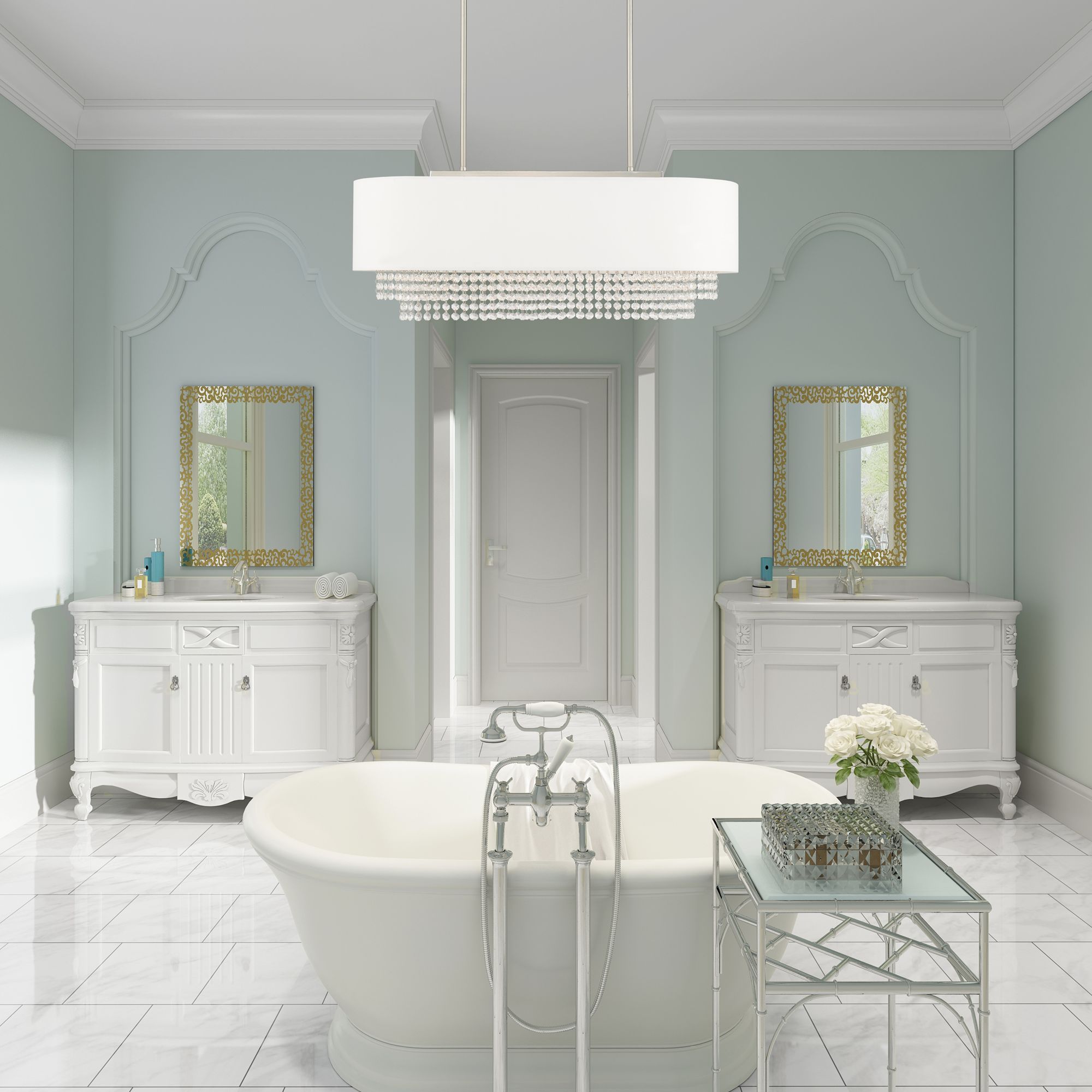 Carlisle 31" Wide Brushed Nickel Linear Chandelier