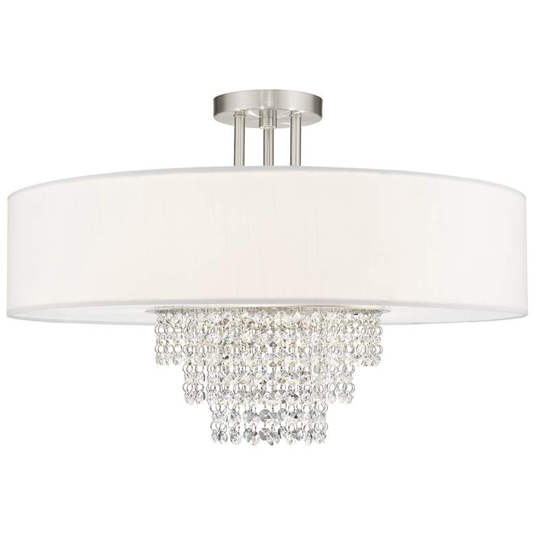 Image 1 Carlisle 5 Light Brushed Nickel Ceiling Mount