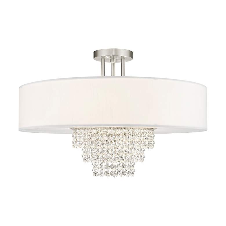 Image 5 Carlisle 5 Light Brushed Nickel Ceiling Mount more views