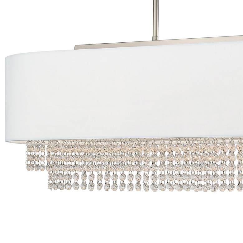 Image 4 Carlisle 5 Light Brushed Nickel Linear Chandelier more views