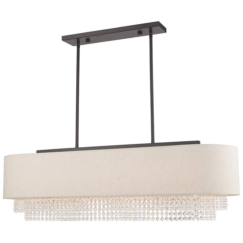 Image 2 Carlisle 5 Light English Bronze Linear Chandelier