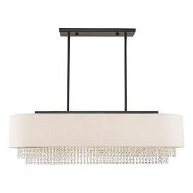 Image5 of Carlisle 5 Light English Bronze Linear Chandelier more views