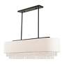 6_Carlisle 5 Light English Bronze Linear Chandelier more views