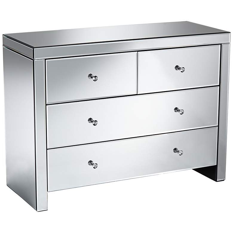Image 1 Carlisle Mirrored 4-Drawer Accent Chest