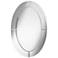 Carlita Beveled 23 3/4" x 36" Oval Frameless Mirror