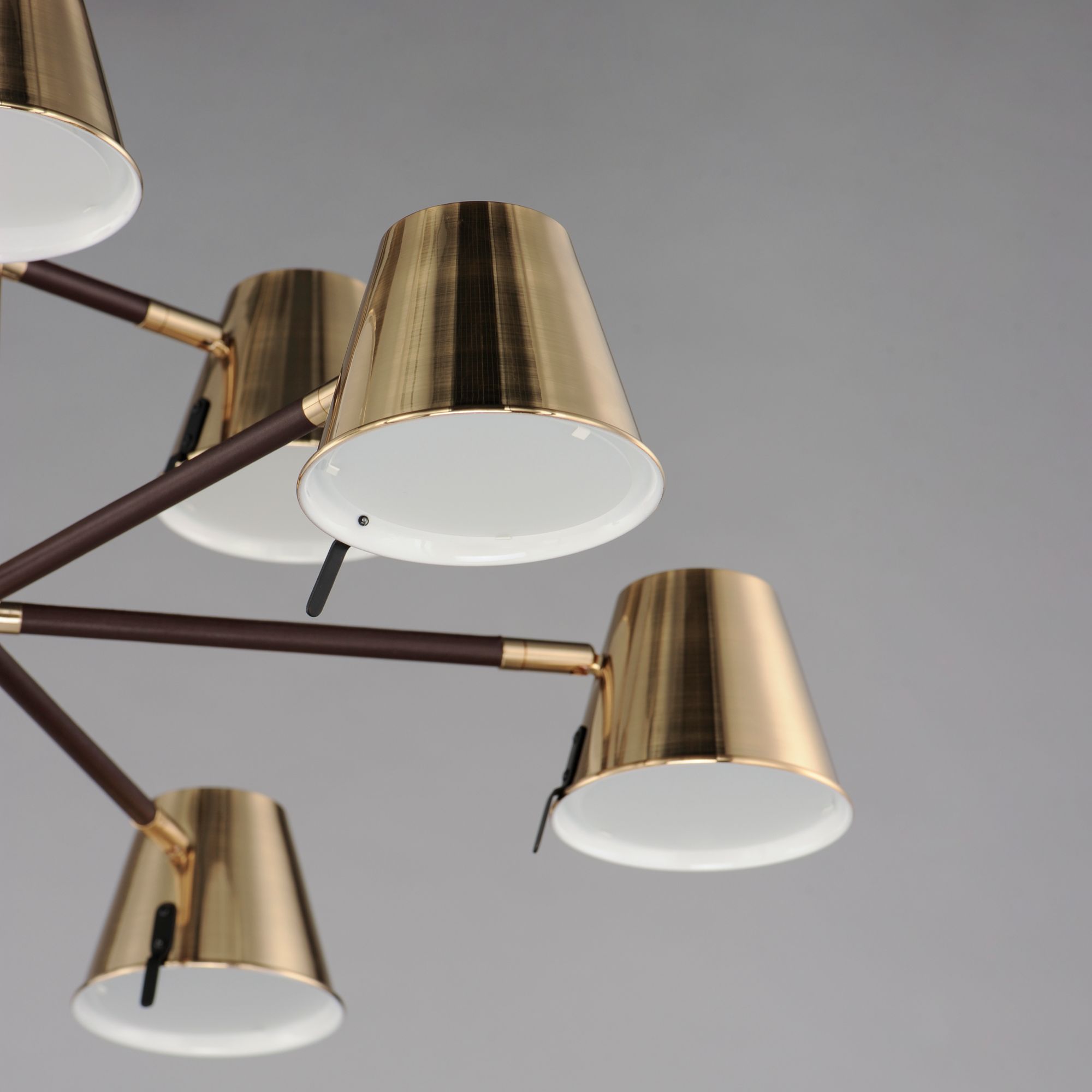 Image 4 Carlo 9-Light LED Chandelier Heritage Brass more views