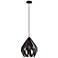 Carlton 1 12.25" Wide Black & Copper Pendant