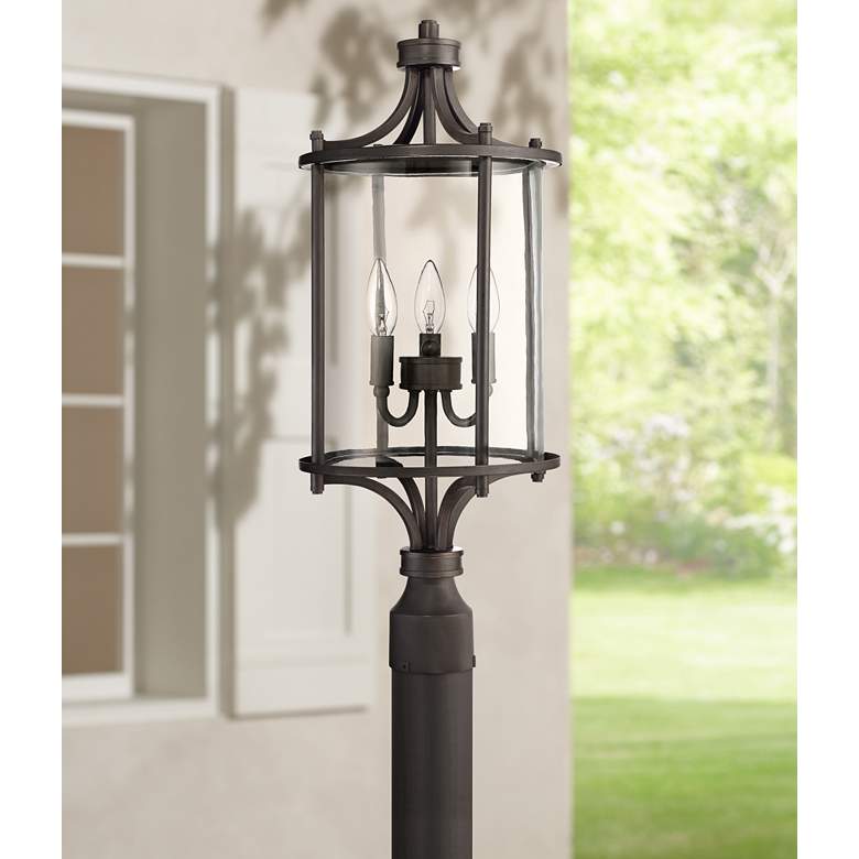 Image 1 Carlton 24" High Aged Brushed Bronze Outdoor Post Light