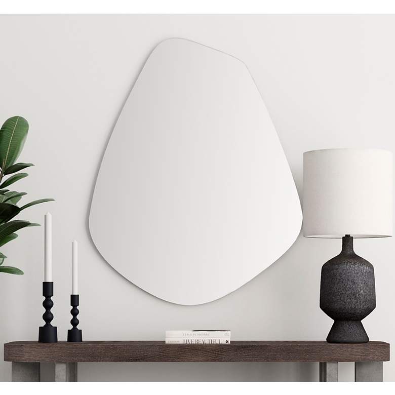 Image 6 Carlton 40" x 50" Silver Wall Mirror more views
