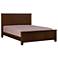 Carlton Hand-Crafted Dark Tobacco Pine Wood Queen Bed
