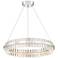 Carlyle 23 3/4" Wide Chrome and Crystal LED Pendant Light