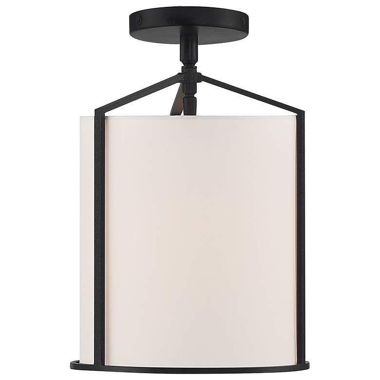 Image 1 Carlyn 1 Light Black Ceiling Mount