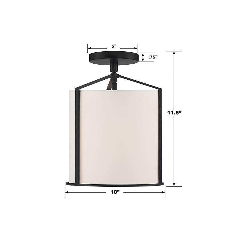 Image 7 Carlyn 1 Light Black Ceiling Mount more views