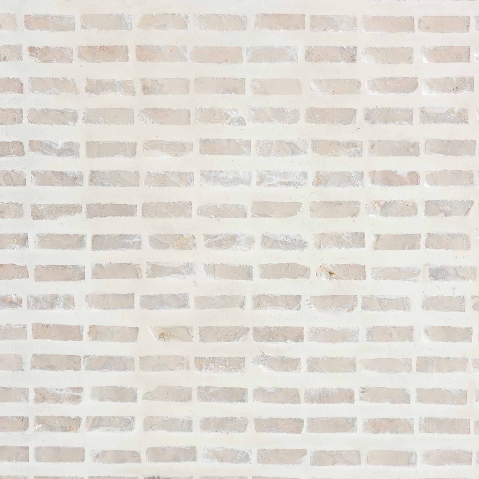 Carlyn 43" Wide Beige and White Capiz Shell Console Table