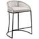 Carmel 25" High Woven Rope Fabric Counter Stool