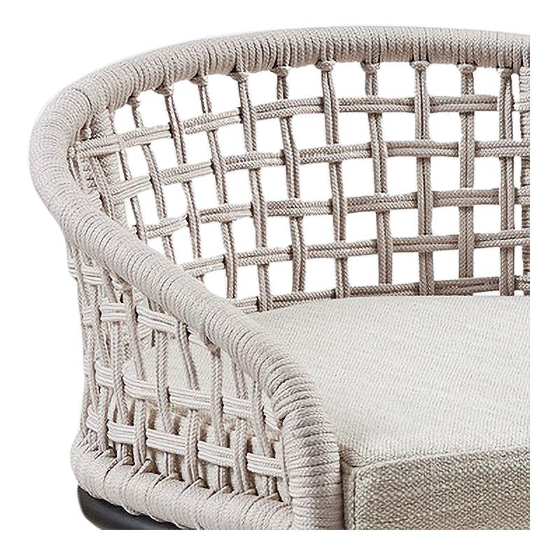 Image 3 Carmel 25" High Woven Rope Fabric Counter Stool more views
