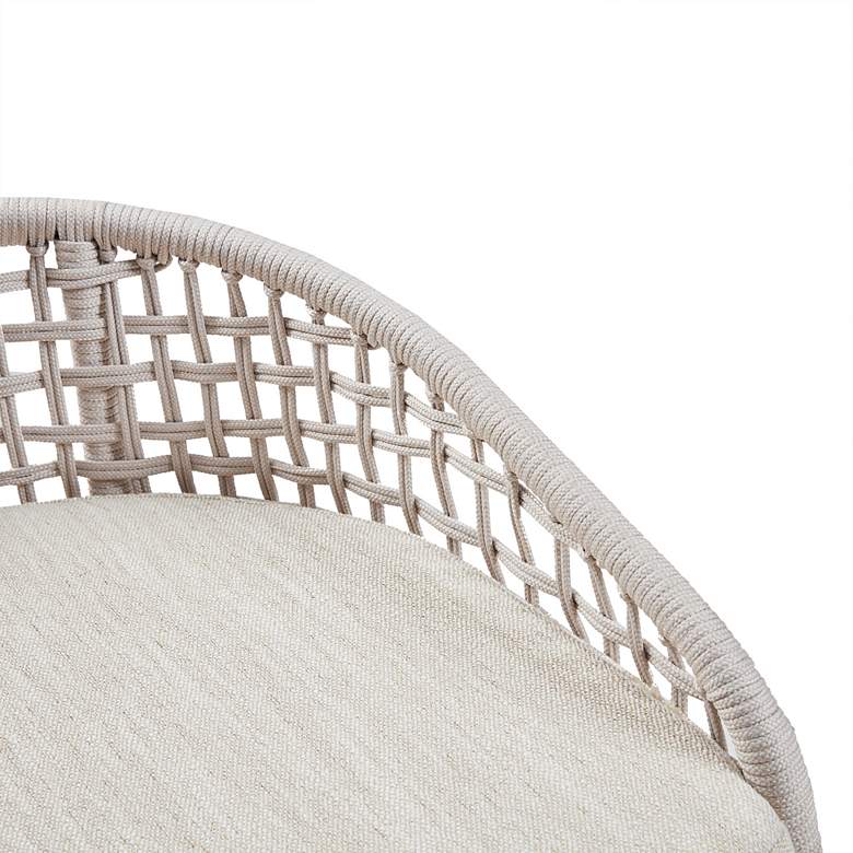 Image 4 Carmel 25" High Woven Rope Fabric Counter Stool more views