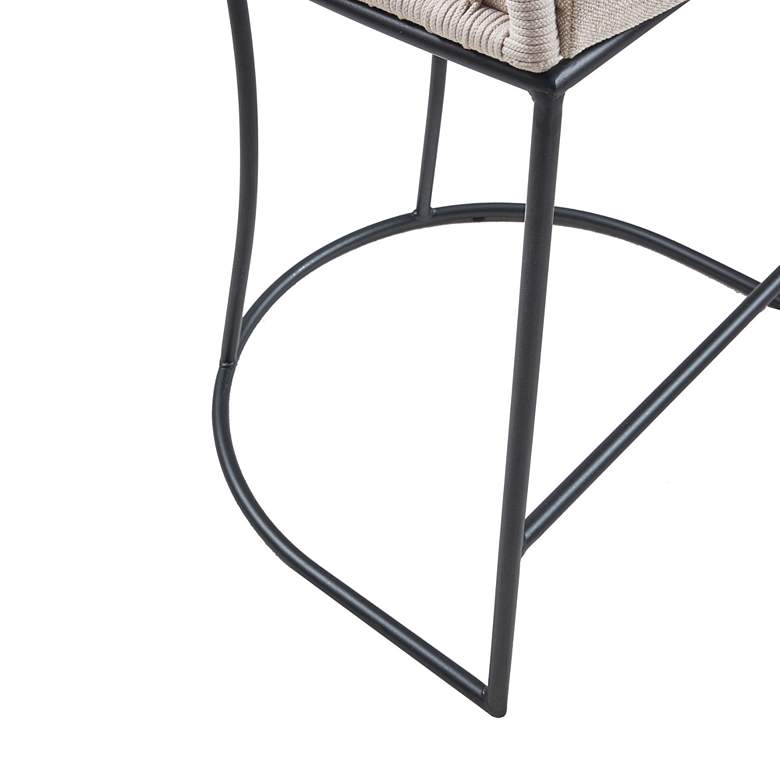 Image 5 Carmel 25" High Woven Rope Fabric Counter Stool more views