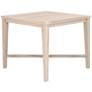 Carmel 42" Wide Gray Teak Wood Square Outdoor Counter Table