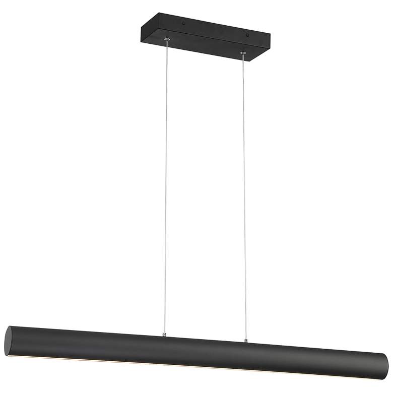 Image 1 Carmel 48" Wide Matte Black LED Island Pendant