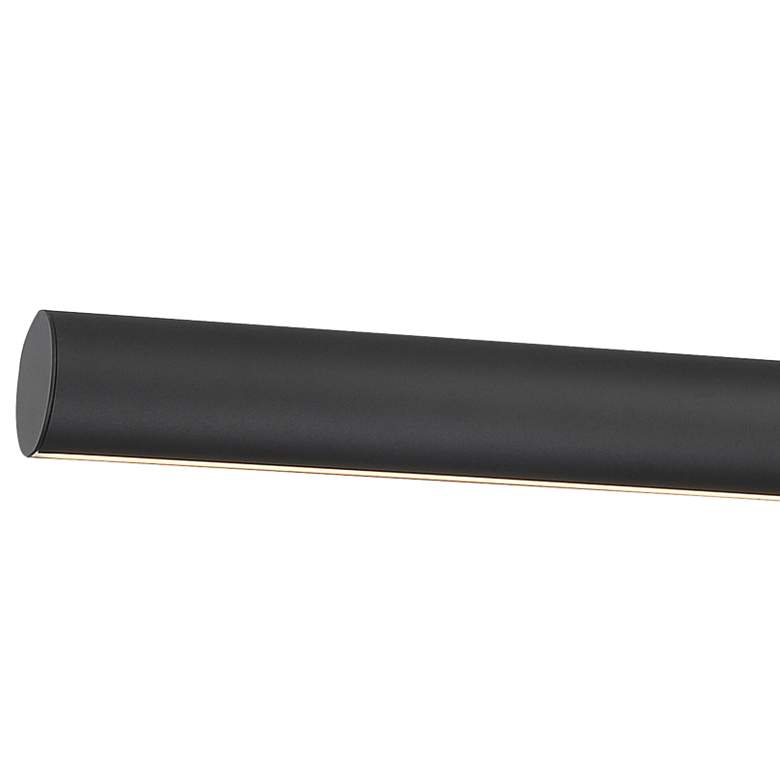 Image 2 Carmel 48" Wide Matte Black LED Island Pendant more views