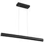4_Carmel 48" Wide Matte Black LED Island Pendant more views
