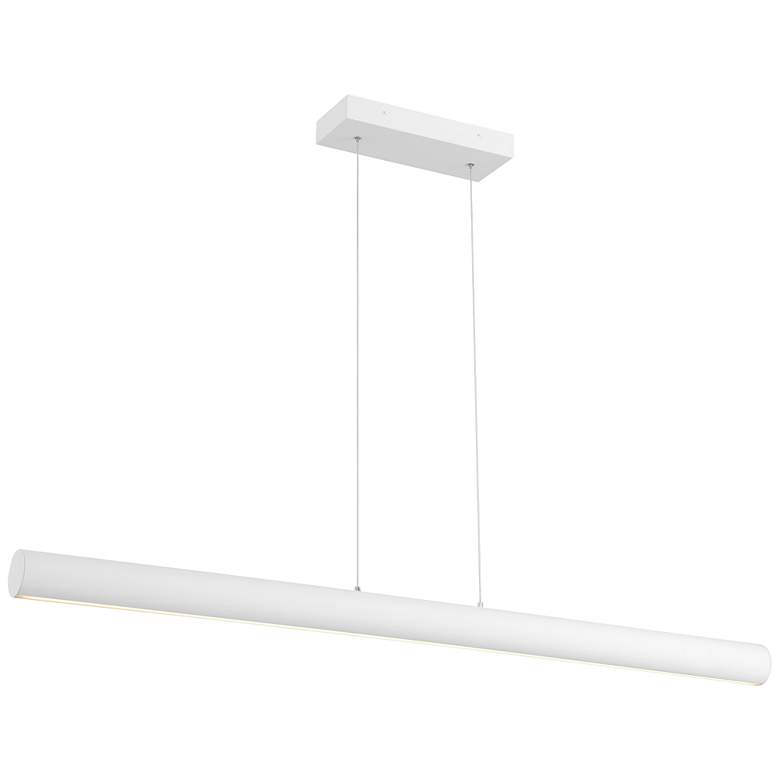 Image 1 Carmel 48" Wide Matte White LED Island Pendant
