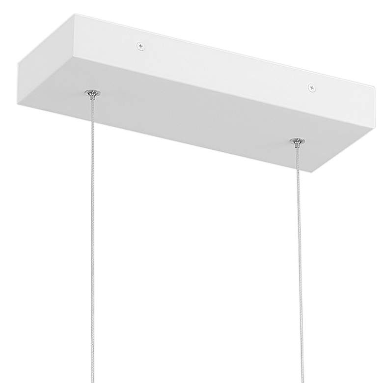 Image 3 Carmel 48" Wide Matte White LED Island Pendant more views