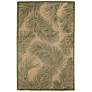 Thumbnail1 of Carmel Fronds 847406 3'3"x4'11" Green Outdoor Area Rug