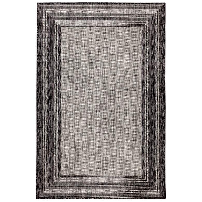 Image 1 Carmel Multi-Border 842548 4&#39;10 inchx7&#39;6 inch Black Outdoor Area 