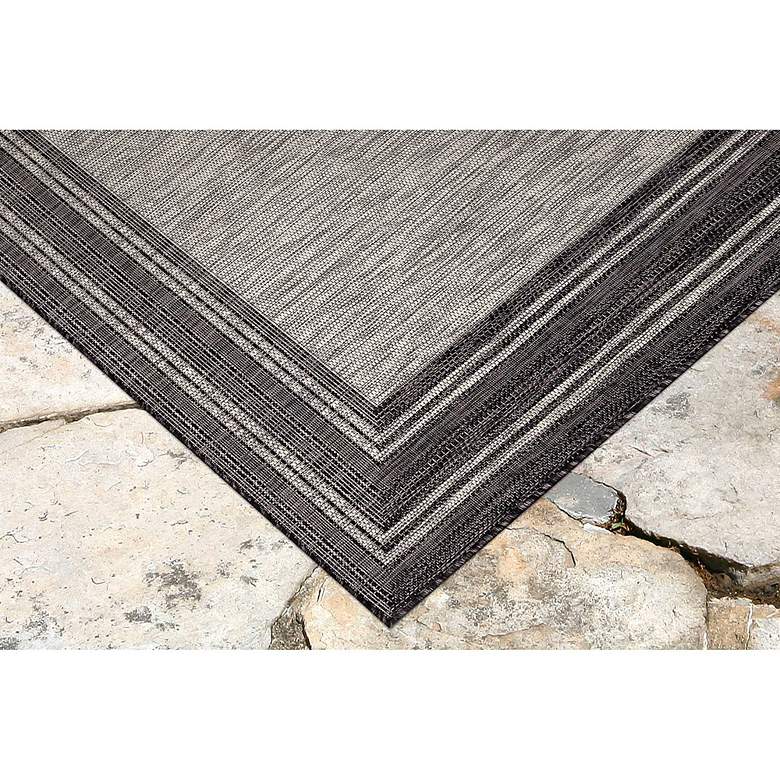 Image 2 Carmel Multi-Border 842548 4'10"x7'6" Black Outdoor Area more views