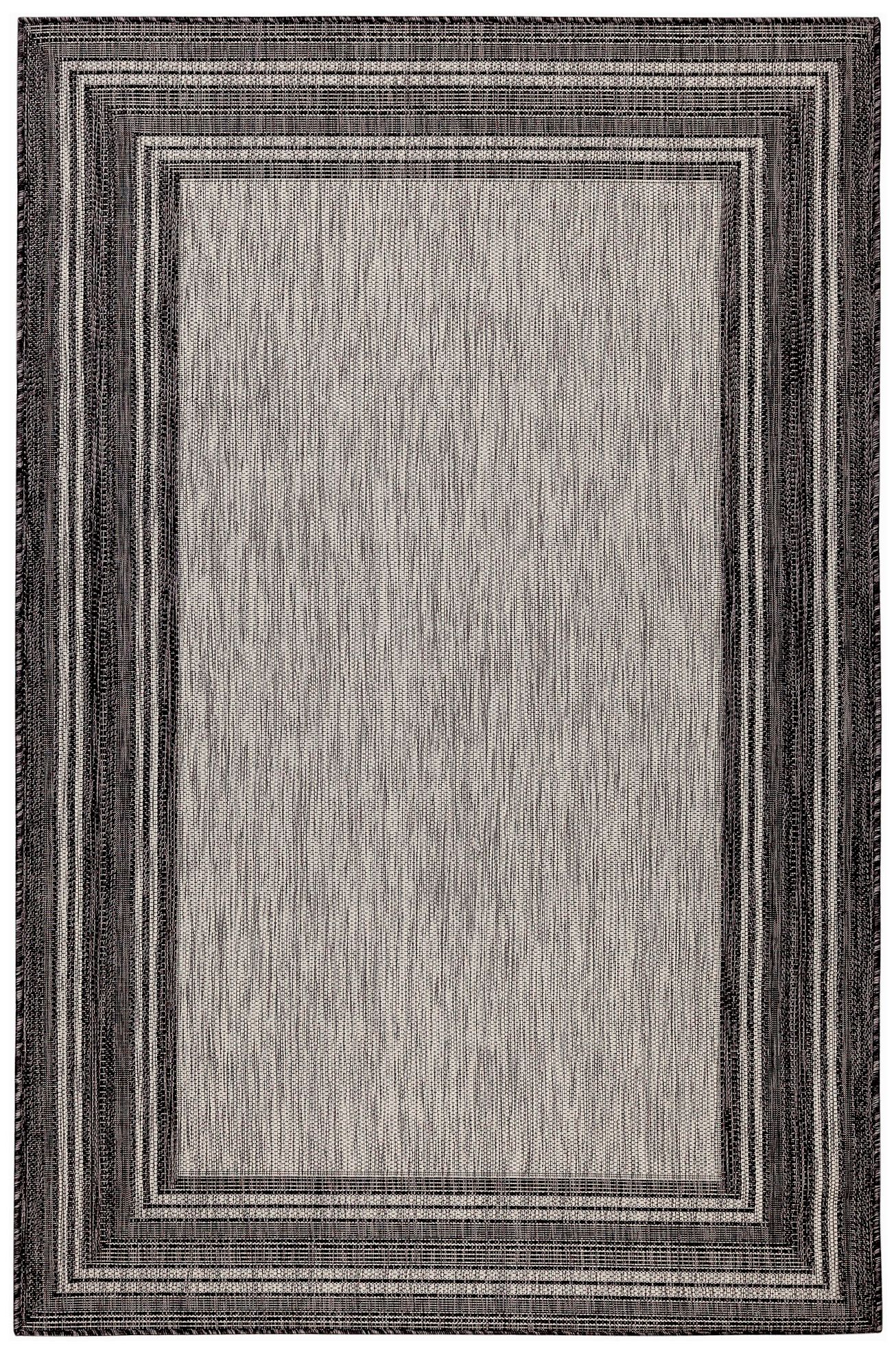 Thumbnail1 of Carmel Multi-Border 842548 6'6"x9'3" Black Outdoor Area R