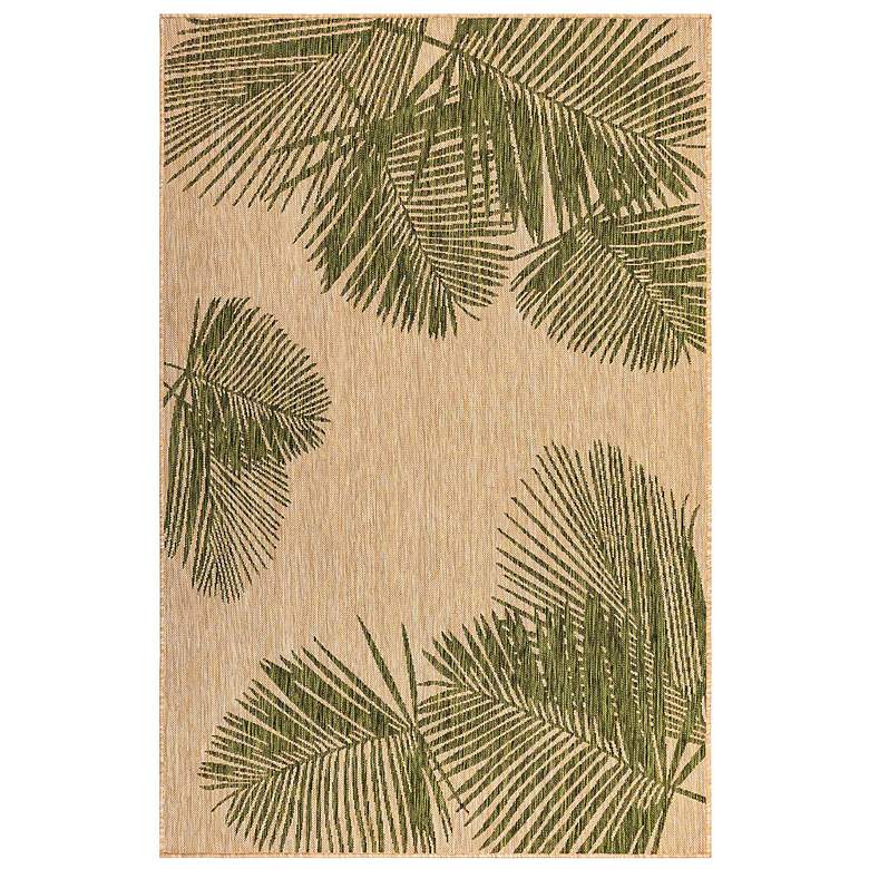 Image 2 Carmel Palm 843906 39"x59" Green Indoor/Outdoor Area Rug