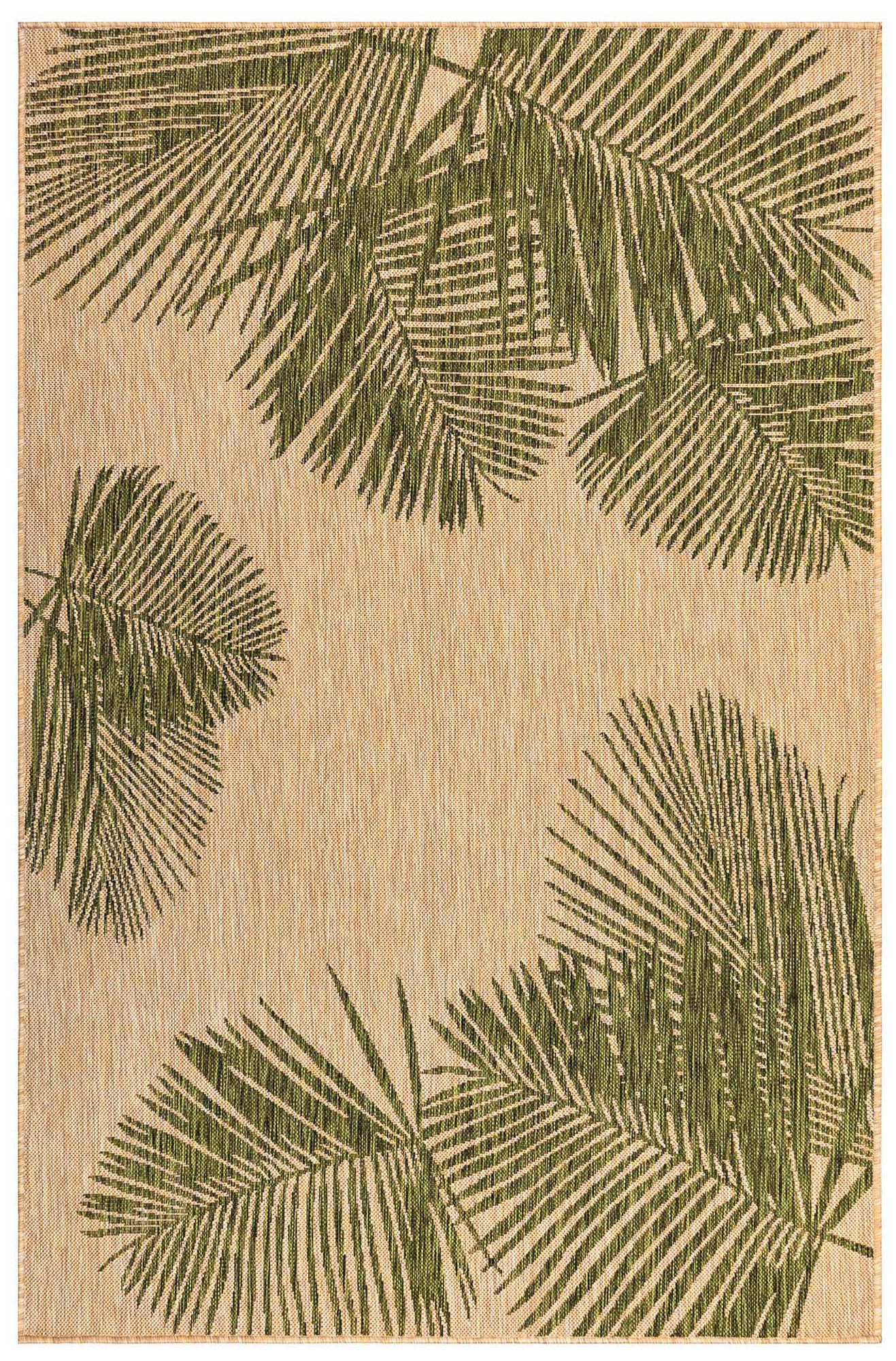 Thumbnail2 of Carmel Palm 843906 6'6"x9'4" Green Indoor/Outdoor Area Ru