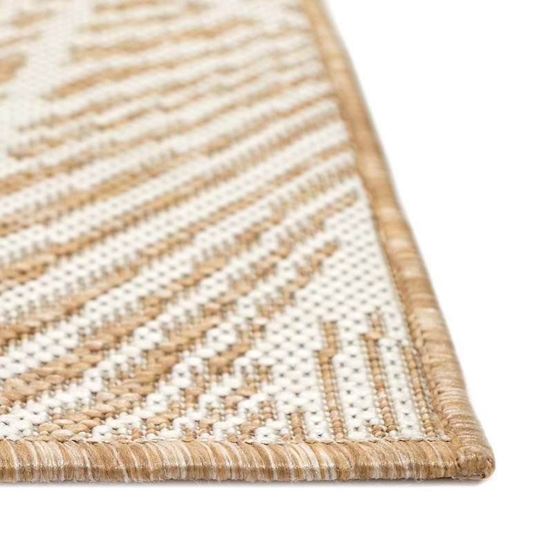 Image 4 Carmel Palm 843912 4&#39;10 inchx7&#39;6 inch Sand Outdoor Area Rug more views