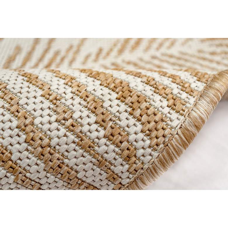 Image 6 Carmel Palm 843912 4'10"x7'6" Sand Outdoor Area Rug more views