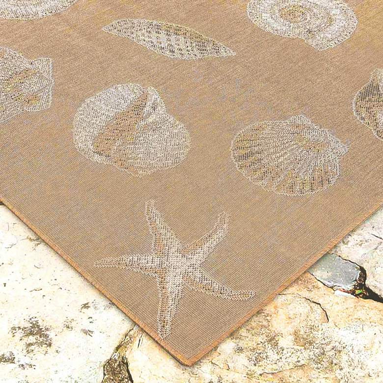 Image 4 Carmel Shells 841412 4'10"x7'6" Sand Indoor/Outdoor Area more views