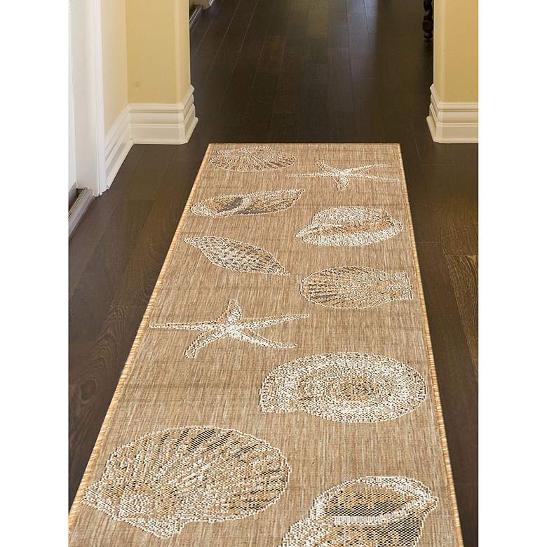Image 6 Carmel Shells 841412 4'10"x7'6" Sand Indoor/Outdoor Area more views