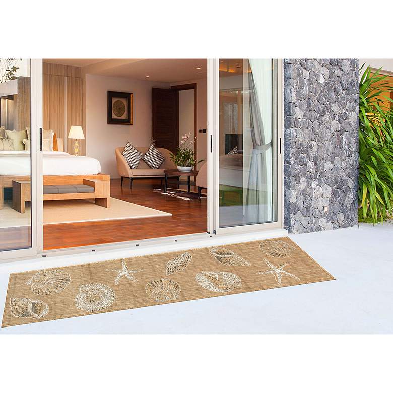 Image 7 Carmel Shells 841412 4'10"x7'6" Sand Indoor/Outdoor Area more views