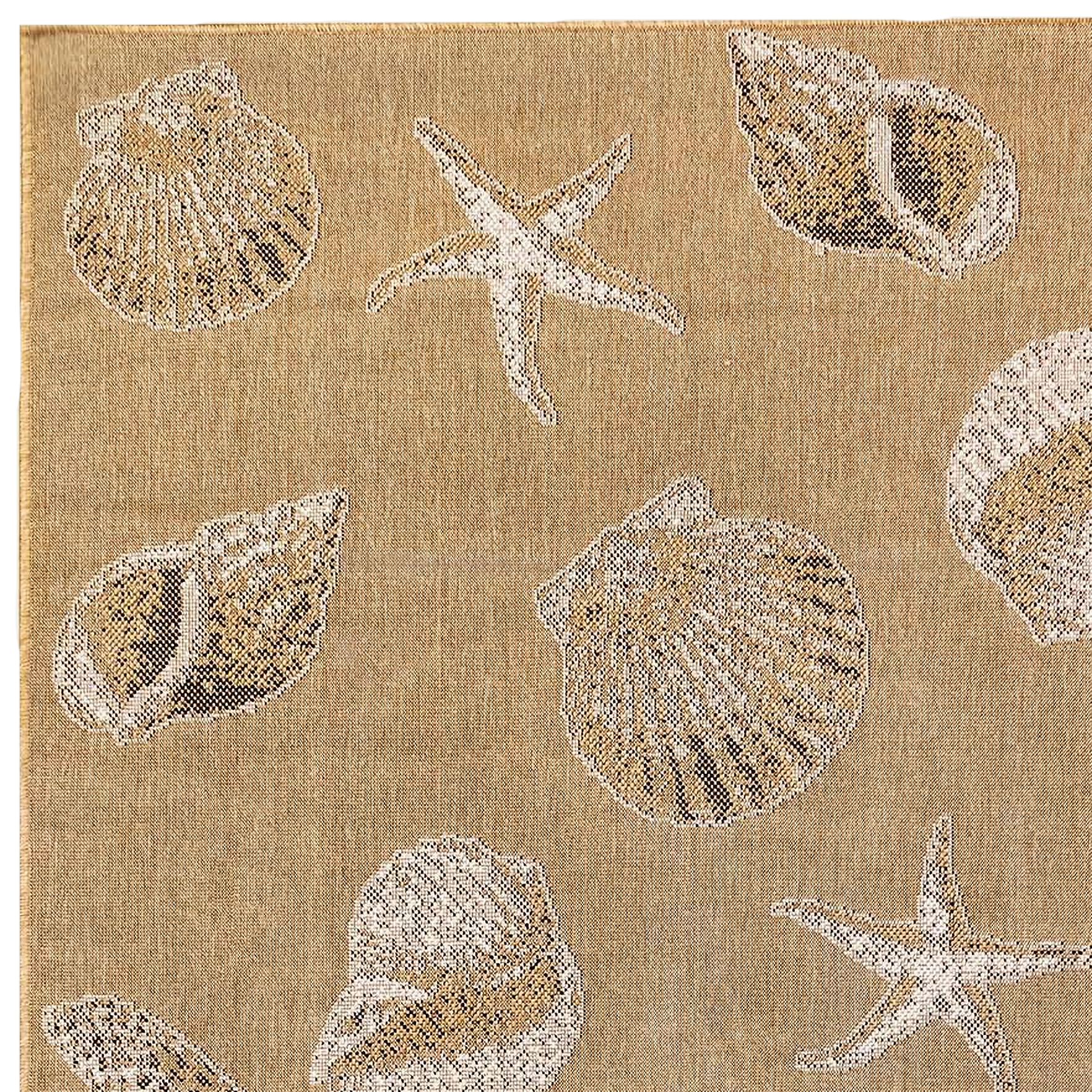 Thumbnail3 of Carmel Shells 841412 6'6"x9'4" Sand Indoor/Outdoor Area R more views